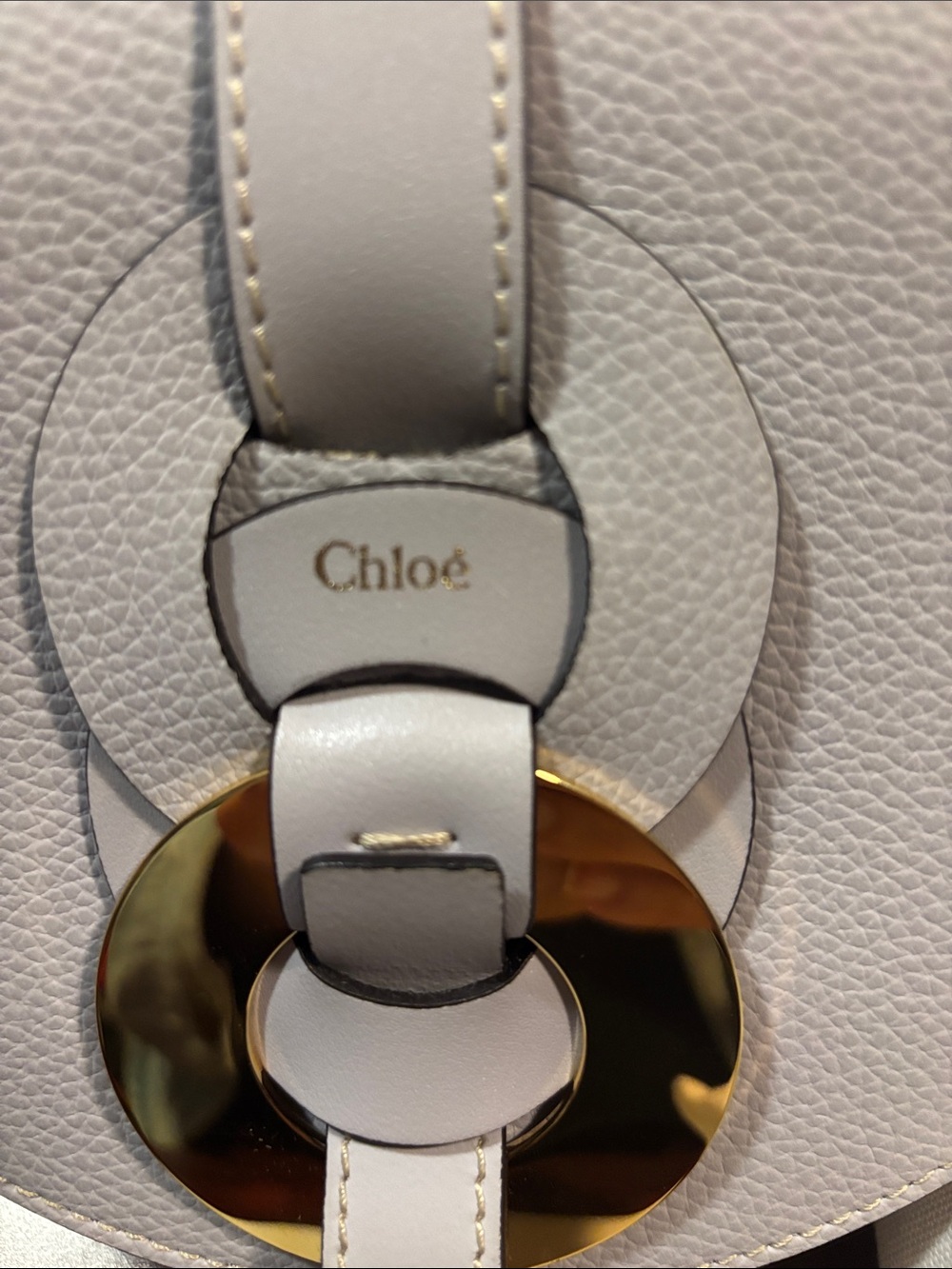 Chloe Women's Leather Shoulder Bag in Light Gray all inclusions !